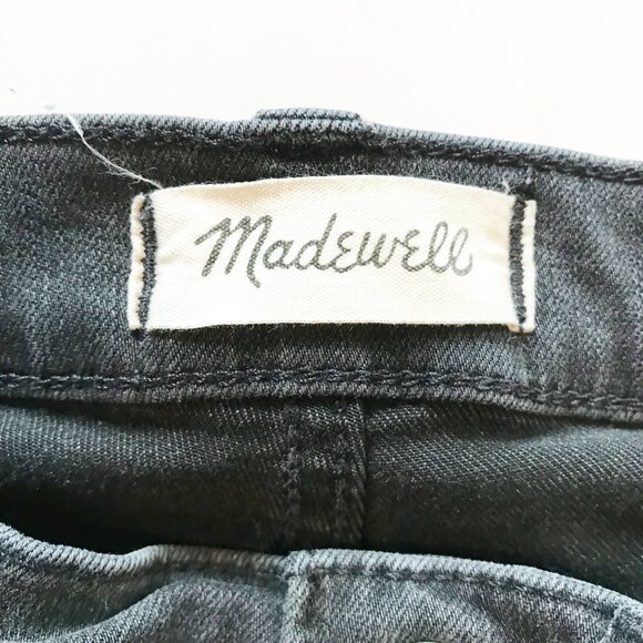 MADEWELL Roadtripper Mid Rise Supersoft Ashmont Wash Black Jeans Womens 24 Tall - Picture 5 of 12